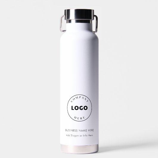 Business Logo Simple Modern Employees Swag Waterfles (Voorkant)