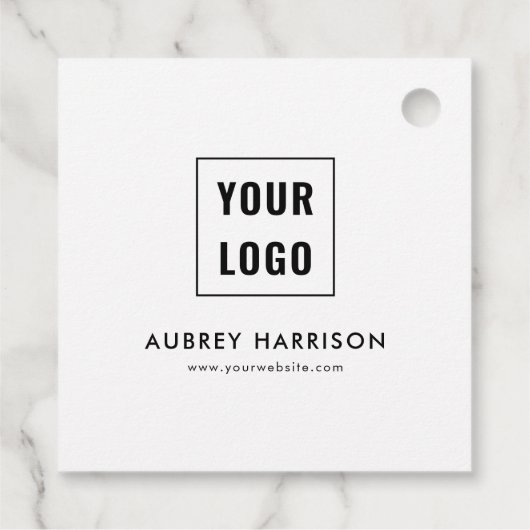 Business Logo Simple Professional Bedankjes Labels (Achterkant)