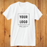 Business Logo Simple Professional T-shirt<br><div class="desc">Voeg je logo toe.</div>