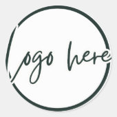 Business Logo Simple Stickers (Voorkant)