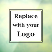 Business Logo Sjabloon Window Cling Sign Raamsticker (Vel 3)