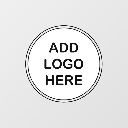 Business Logo Sjabloon Window Cling Sign Raamsticker (Vel)