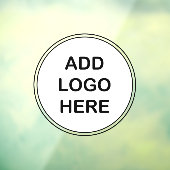 Business Logo Sjabloon Window Cling Sign Raamsticker (Vel 3)