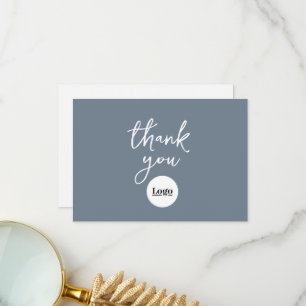 Business Logo Slate Grey bedankpas Bedankkaart