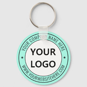 Business Logo Sleutelhanger Custom Text Company Gi