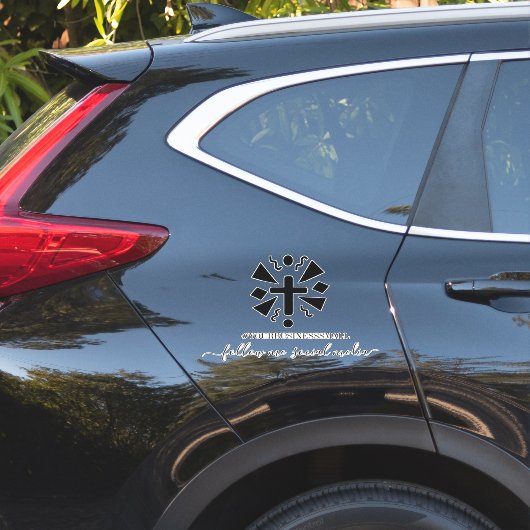 Business Logo Social Media Marketing Faith Sticker (Auto Zijkant)