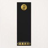Business Logo Social Media Zwart Goud Yoga Studio Yogamat (Voorkant)