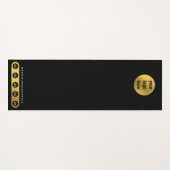 Business Logo Social Media Zwart Goud Yoga Studio Yogamat (Voorkant (horizontaal))