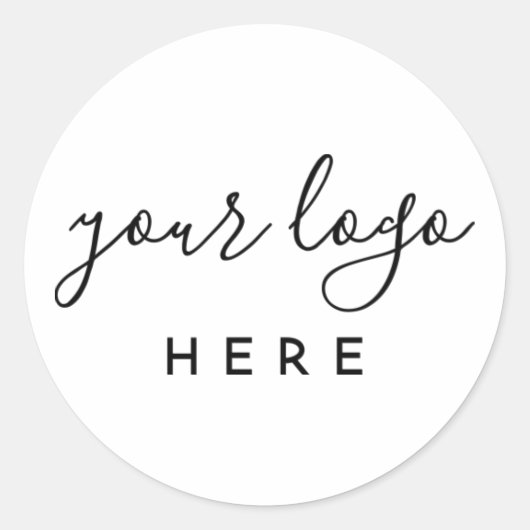 Business Logo Sticker Custom Branding Packaging (Voorkant)