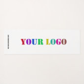 Business Logo tekst gepersonaliseerde yoga mat voo (Achterkant (horizontaal))