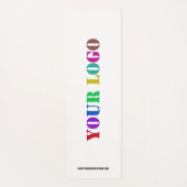 Business Logo tekst gepersonaliseerde yoga mat voo (Voorkant)