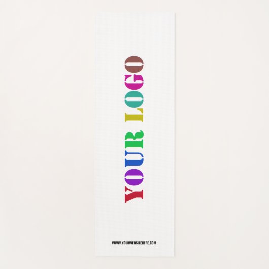 Business Logo tekst gepersonaliseerde yoga mat voo (Voorkant)