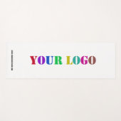 Business Logo tekst gepersonaliseerde yoga mat voo (Voorkant (horizontaal))