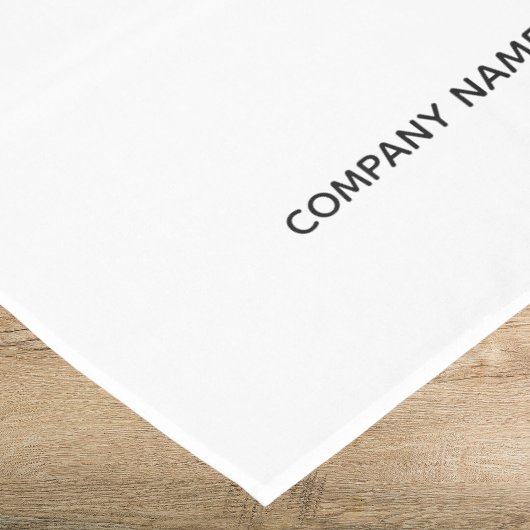Business logo tekst merkkleur tafelkleed