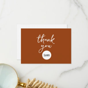 Business Logo Terracotta bedankpas Bedankkaart
