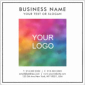 Business Logo Text Custom Sjabloon Extra Small XS Sticker (Voorkant)