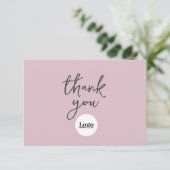 Business Logo Thistle bedankpas Bedankkaart (Staand voorkant)