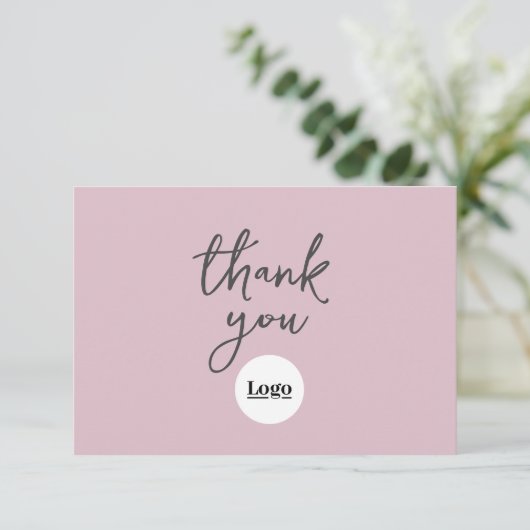 Business Logo Thistle bedankpas Bedankkaart (Staand voorkant)