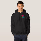 Business Logo Trendy Black Sjabloon Upload Add Hoodie (Voorkant volledig)