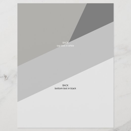 Business Logo Trendy Modern Geometric 3 Foto Flyer (Achterkant)