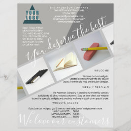 Business Logo Trendy Modern Geometric 3 Foto Flyer