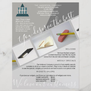 Business Logo Trendy Modern Geometric 3 Foto Flyer