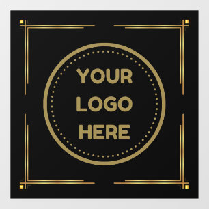 Business Logo Upload Company Logo Custom Gold Raamsticker