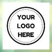 Business Logo Upload Company Logo Custom Raamsticker (Vel 3)