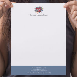 Business Logo upload Modern Simple Briefhoofd