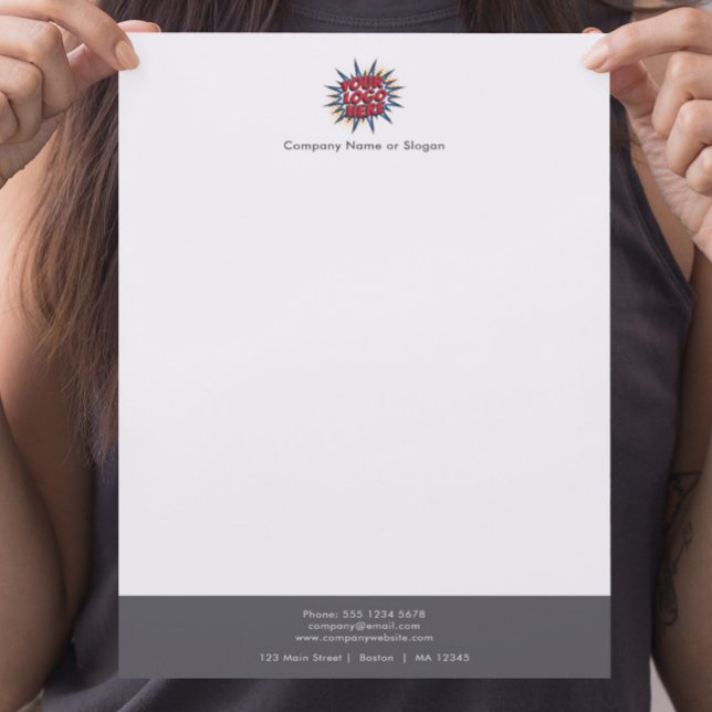 Business Logo upload Modern Simple Briefhoofd (Creator heeft geüpload)