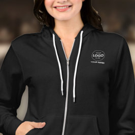 Business Logo Upload Sjabloon - Personeelsnaam Hoodie