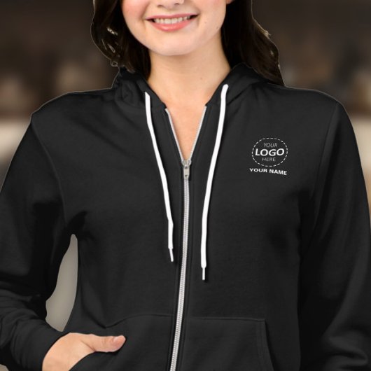 Business Logo Upload Sjabloon - Personeelsnaam Hoodie