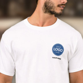 Business Logo Upload Sjabloon - Personeelsnaam T-shirt