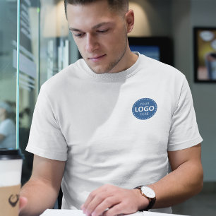 Business Logo Upload Sjabloon - Voor & Terug Logo T-shirt