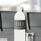 Business Logo Uw slogan toevoegen Waterfles Etiket