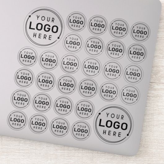Business Logo Variety Maten 30 Clear Stickers (Detail)