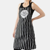 Business Logo Vertical White Stripes Schort (Insitu)