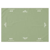 Business Logo Volg ons Social Media Sage Groen Tafelkleed (Voorkant (Horizontaal))