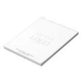 Business Logo Watermerk Custom Professional Kantoo Notitieblok (Linkerzijde)