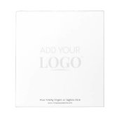Business Logo Watermerk Custom Professional Kantoo Notitieblok (Voorkant)