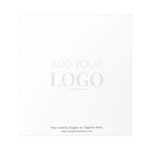 Business Logo Watermerk Custom Professional Kantoo Notitieblok (Voorkant)