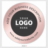 Business Logo Website Car Window Decal Roos Gold Sticker (Vel)