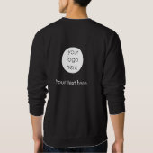 Business Logo Website Double Sided Black Trui (Achterkant)