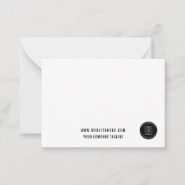Business Logo Website Employee Note Card Notitiekaartje