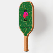 Business logo WEBSITE Green black Promotional Pickleball Paddle (Links)