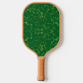 Business logo WEBSITE Green black Promotional Pickleball Paddle (Achterkant)