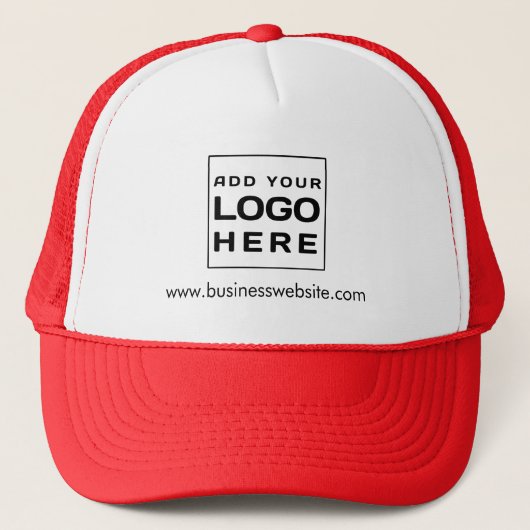 Business Logo website medewerkers swag aangepaste Trucker Pet (Voorkant)