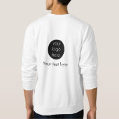 Business Logo Website met dubbele hulp Trui (Achterkant)