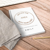 Business Logo Website Naam Wit Notitieboek