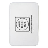 Business Logo & Website Name Branding Bath Mat (Voorkant Verticaal)